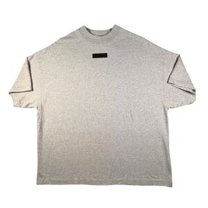 Men's Essetials Fear of God Tee - Light Gray